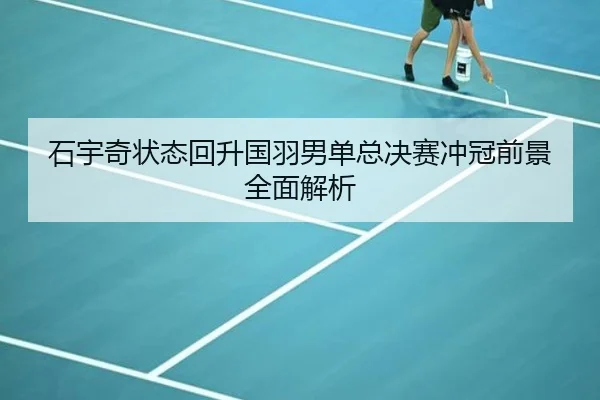 石宇奇状态回升国羽男单总决赛冲冠前景全面解析